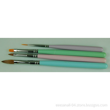 UV Coating Wood Handle Kolinsky Sable Acrylic Nail Brush Set